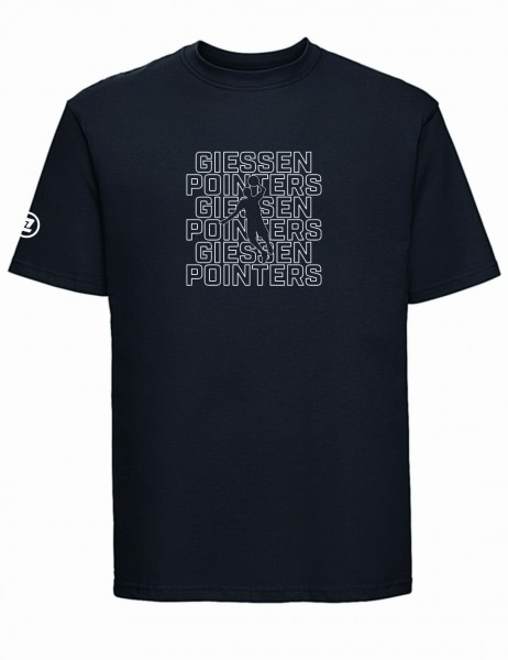 T-Shirt Giessen Pointers Schriftzug